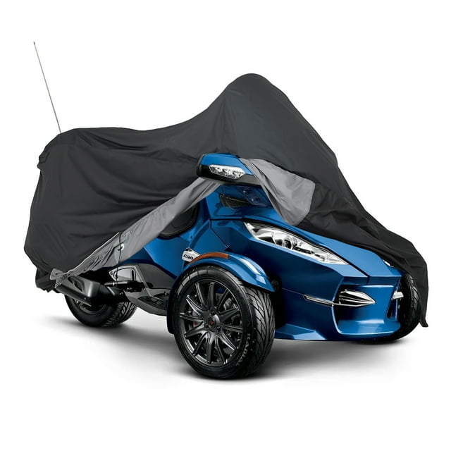 NEH Housse de Rangement Complète Compatible avec Can-Am Spyder RT 2009-2022 / Tissu Imperméable, Résistant aux Intempéries, Noir