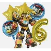6PC TRANSFORMERS BALLOONS -AGE 6