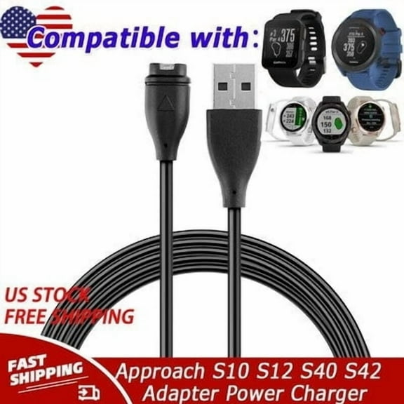 Charger Compatible with Approach S10 S12 S40 S42 S60 S70, Vivoactive 3 4 4S