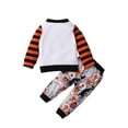thumbnail image 3 of ITFABS Kids Cartoon Patterns Print O-Neck Long Sleeve Blouse+ Long Pants, 3 of 9