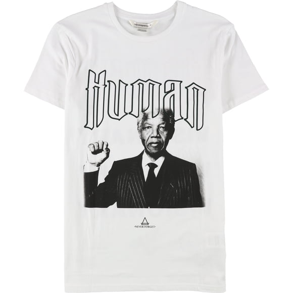 Elevenparis Mens Human Graphic T-Shirt white M