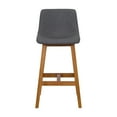 thumbnail image 4 of Nora Set of 2 Upholstered Barstools with Solid Wood Legs, 4 of 9