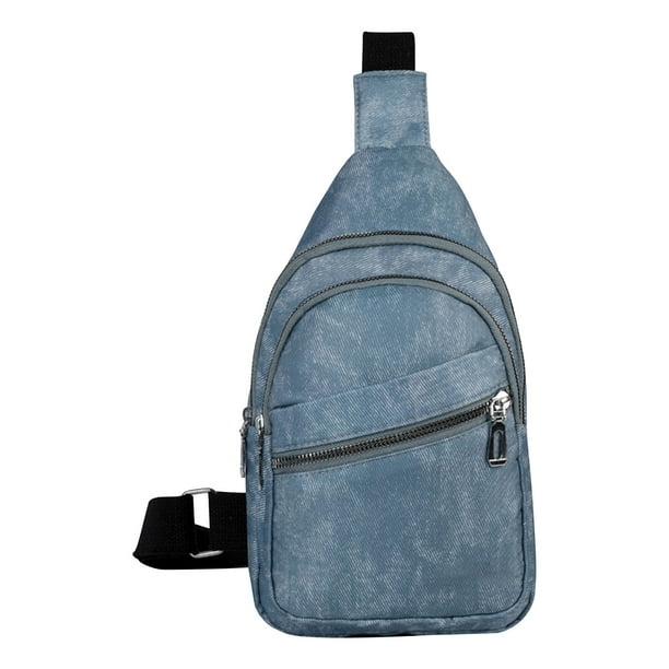 Bolso bandolera para el pecho, deportivo, para correr, ligero, con manos libres, organizador multicompartimento para un estilo de vida activo, accesorio para viajes al aire libre y fitness, correa aj