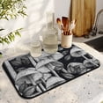 thumbnail image 3 of Mushroom Fern Leaves & Berry Vintage Botanical Drying Mat Super Absorbent 19.5x12in Diatom Mud for Effortless Dish Drying on Kitchen Counters, 3 of 7