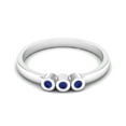thumbnail image 1 of Tiny Round Shape Lapis Stackable Women Ring 925 Sterling Silver Delicate Jewelry, 1 of 3