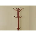thumbnail image 2 of Monarch Specialties Coat Rack, Hall Tree, Free Standing, 12 Hooks, Entryway, 70"H, Metal, Red, Contemporary, Modern, 2 of 4