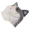 thumbnail image 2 of Máscara de cabeza de gato para Halloween, máscara de gato completa para adultos, máscara de animal de látex realista, divertida y aterradora, accesorios para disfraz de cosplay, tocados de fiesta, 2 of 3