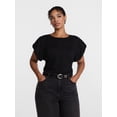 thumbnail image 2 of Scenario Women's and Women's Plus Tee with Short Bubble Cap Sleeves, Sizes XS-4X, 2 of 6