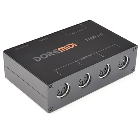 MIDI Thru 6 Box USB MIDI Interface 1-in 6-out MIDI Thru Box MIDI Splitter