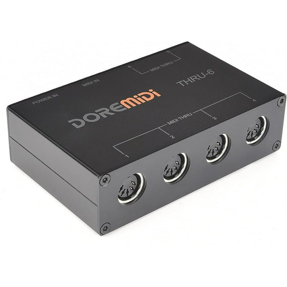 MIDI Thru 6 Box USB MIDI Interface 1-in 6-out MIDI Thru Box MIDI Splitter