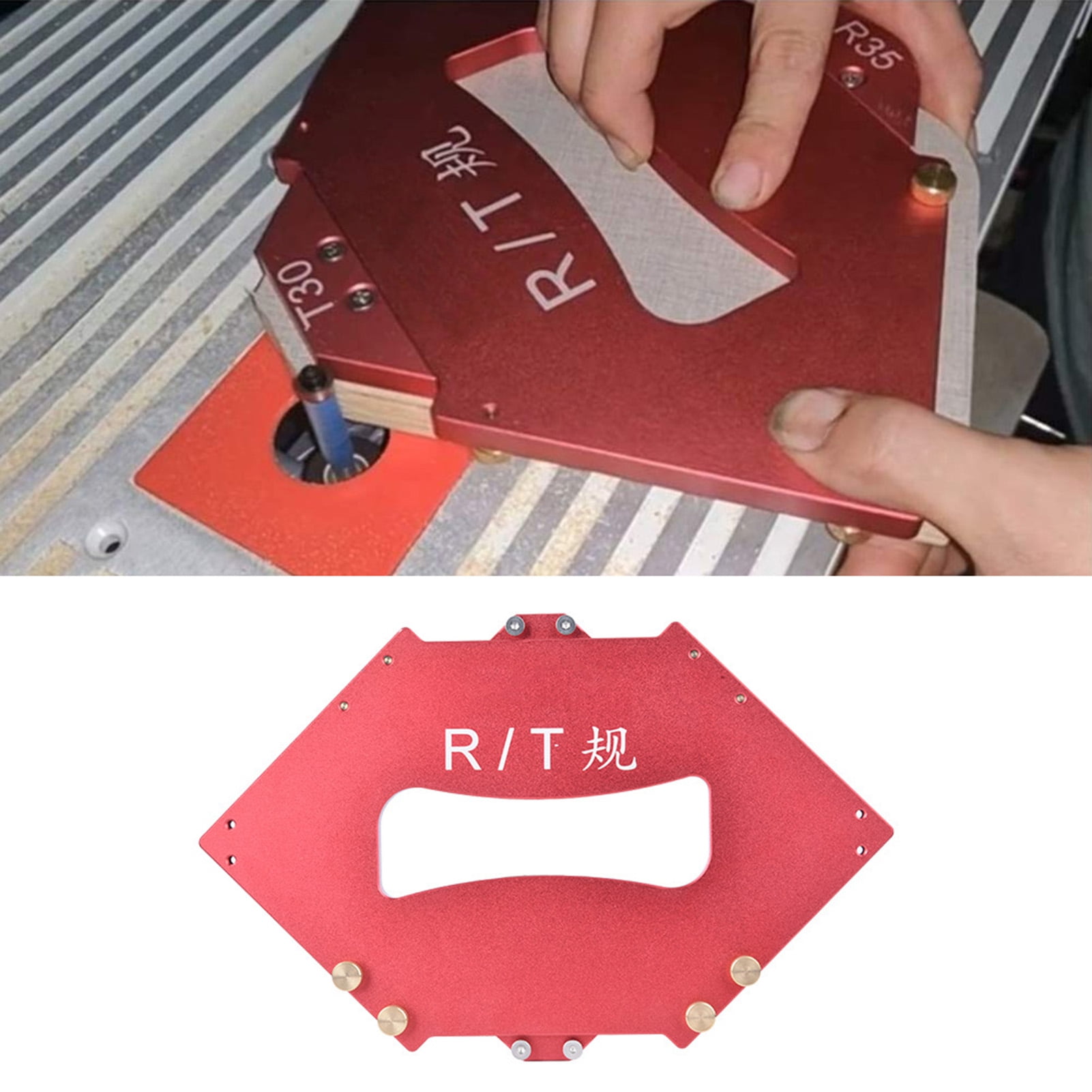Rdeghly Woodworking Edge Trimming Radius Corner Gauge Router Table