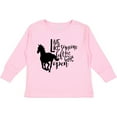 thumbnail image 3 of Inktastic Live Like Someone Left the Gate Open Horse Silhouette Boys or Girls Long Sleeve Toddler T-Shirt, 3 of 5