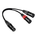 thumbnail image 2 of Cable doble Dmx XLR hembra Cable exterior 24AWG Cable divisor para luces de escenario Dmx Mezcladores Altavoces de estudio , 0,5 metros 05 metros CUTICAT cable de micrófono, 2 of 8