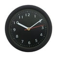 thumbnail image 2 of Reloj de pared de 6 pulgadas, redondo, moderno, sencillo, impermeable, decoración del hogar, creativo, decorativo para la escuela, sala de estar, Negro, 2 of 8