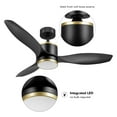 thumbnail image 4 of Globe Electric 91006572 Edinburg 48" 3 Blade Indoor Smart Adjustable Color Temperature Led, 4 of 7