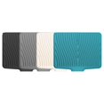 thumbnail image 3 of 15.75*12.99*0.59 inch Silicone Dish Drying Mat, Silicone Draining Drying Mat, Sink Drainer Mat Drain Pad for Kitchen Counter Dish Rack Sink Area(Gray), 3 of 7