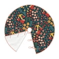 thumbnail image 3 of Salouo Mushrooms And Flowers Christmas Tree Skirt 36" Farmhouse Christmas Decorations Snowman Xmas Tree Skirt Tree Mat for Holiday Party Decor, 3 of 8