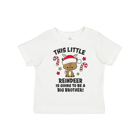 

Inktastic This Litte Reindeer is Going to Be a Big Brother Gift Toddler Boy Girl T-Shirt