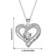 thumbnail image 3 of Fiudx Collar de Doble Corazón, Joya Colgante de Moda, Diseño de Material Duradero, Accesorio Versátil, Regalo de San Valentín, Celebración de Aniversario, Pieza Única., 3 of 5