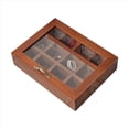 thumbnail image 2 of 2X Soporte de Madera para Bolsas de Té, 12 Rejillas, Paquetes de Azúcar, Bolsas de , Estuche de Almacenamiento, Cajas para Bolsas de Café Instantáneo con Tapa Transparente, 2 of 4