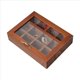 thumbnail image 3 of 2X Soporte de Madera para Bolsas de Té, 12 Rejillas, Paquetes de Azúcar, Bolsas de , Estuche de Almacenamiento, Cajas para Bolsas de Café Instantáneo con Tapa Transparente, 3 of 7