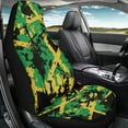 thumbnail image 4 of Jeiento Jamaica Flag Car Seat Cover for Front Seat1 Piece Breathable Front Seat Cover Protection Interior Accessories Universal Fit Most Cars, 4 of 6