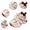 thumbnail image 7 of Kids Mesh Sneakers Breathable Lace up Tennis Shoes for Girls Casual Chunky Cushioning Antislip Running Athletic Shoes Red 3 Big Kid, 7 of 7