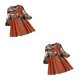 thumbnail image 2 of Guardurnaity Camisa de gran tamaño con estampado floral Stand Casual Estampado a juego Blusa de manga larga con botones Accesorios de mujer Ropa Type1 NO1, 2 of 6