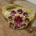 thumbnail image 6 of LBG British Made 9k Yellow Gold Natural Pink Tourmaline Womens Promise Ring - 33 size options - Size 9.5, 6 of 8