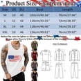 thumbnail image 4 of Mens Tank Top Independence Day Breathable Large Size Casual Loose Partial Print Muscle Shirts Sizes XL, 4 of 4