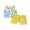 Yellow, variant on BemeyourBBs Toddler Boys Summer Clothes 2 Pieces Outfits Sailboat Tree Dinosaur Print Tank Top with Elastic Waist Shorts Set Toddler Boys Summer Beach Outfit