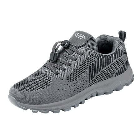 HSMQHJWE Casual Leather Shoes For Men Mens Sneaker Boots Size 14 Fashion Summer And Autumn Casual Men Sports Shoes Non Slip Mesh Breathable Solid Color Comfortable Mens Sneaker Shoes Size 12