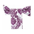 thumbnail image 2 of Balsa Circle 5 Eggplant Purple White 6"x108" Flocking Chair Sashes, 2 of 3