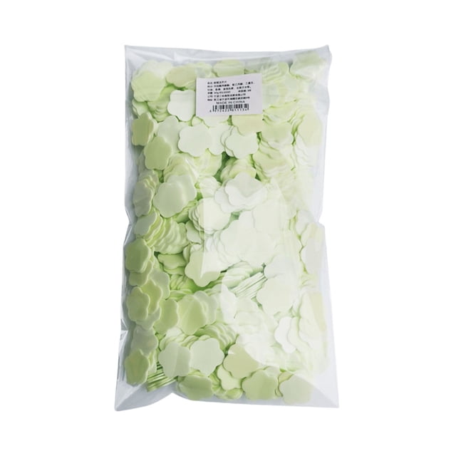 1000 PCS Jabón de papel desechable portátil Forma de flores Lavado de manos Papel de baño Hojas de jabón para cocina Viajes al aire libre Camping xuanjing unisex