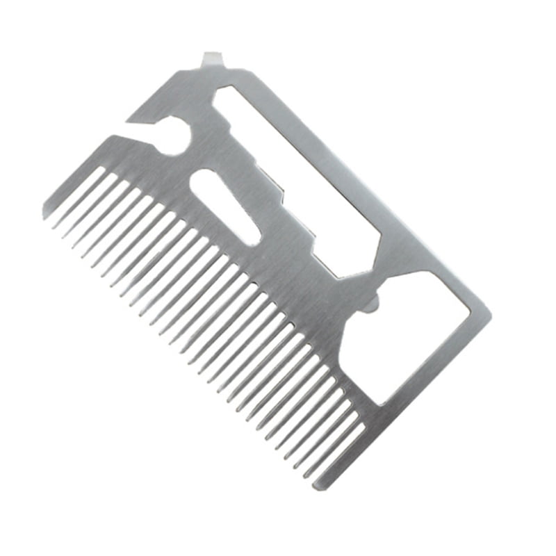 Sleek Durable Stainless Steel Hair a... Bottle Opener Go-Comb Wallet Comb 