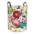 thumbnail image 2 of Bingfone Bird Butterfly Rose Waterproof Foldable Laundry Hamper Bucket With Handles For Storage Bin,Clothes Hamper (Small), 2 of 8