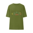 thumbnail image 2 of HomeDM Womens Valentine's Day Crew Neck T-Shirts Love Graphic Short Sleeve Loose Fit Pullover Tops - Mint Green/M, 2 of 5