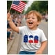 thumbnail image 5 of Mommy's Little Firecracker 4th of July Shirt for Kids - Toddler Girls & Boys Patriotic American Flag T-Shirt, 5 of 8