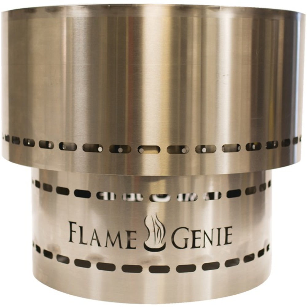 HY-C FG-19-SS Flame Genie Inferno Wood Pellet Fire Pit, Stainless Steel -  Walmart.com