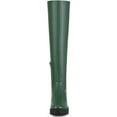 thumbnail image 2 of BLISSFUL STEP Women's Platform Lug Sole Zipper Over the Knee High Boots Dark Green 7, 2 of 8