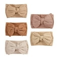 thumbnail image 2 of 5x Diademas suaves para bebés zo para el cabello Adorable Bowknot Turbante Tejido para cabeza Diademas para cabeza para accesorios de fotografía de doble capa Yotijar Diademas para niñas, 2 of 10