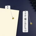 thumbnail image 4 of Boreal Craft Folding Craft Table with Storage Stainless Steel Bookmark With Meaningful Words For Self Family Friend Book Lover (with Pendant), 4 of 5