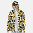 thumbnail image 2 of Balery Cute Cow Print Sunflower D Sudadera ligera de manga larga con capucha y protección solar UPF 50+ para hombre y mujer, ideal para pesca y running-X-Large, 2 of 7