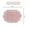thumbnail image 6 of Home Weavers Allure Collection Bathroom Rug 100% Cotton Tufted Bathroom Rug, Soft and Absorbent Bath Rugs, Non-Slip Bath Rug, Machine Wash Dry Bath Mats for Bathroom Floor- 17"x24" Bath Rug, Pink, 6 of 9