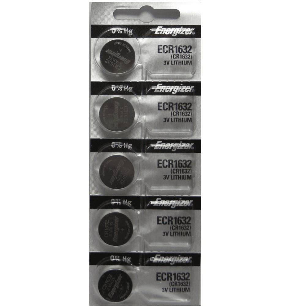 5 ENERGIZER (1 Pack) 1632 3V Lithium Coin Cell Batteries