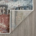 thumbnail image 7 of Contemporary 4x6 Area Rug (4' x 5'3'') Abstract Pink, Cream Indoor Rectangle Easy to Clean, 7 of 7