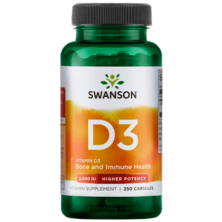 UPC 087614112107 product image for Swanson Vitamin D3 - Higher Potency 2,000 Iu (50 mcg) 250 Caps | upcitemdb.com