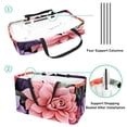 thumbnail image 4 of Fragmented Flowers Foldable Reusable Large Capacity Oxford Cloth Cube Organizer Shopping Bag Basket Organizer, 4 of 7