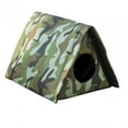 thumbnail image 2 of Casa para mascotas, resistente a la intemperie, a la lluvia, desmontable, cama para dormir para mascotas, casa cueva plegable Verde S, 2 of 9