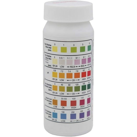 Pool Test Kit For Home Spa Confidence, High-Quality Fiber Paper Test Strips, Comprehensive Water Analysis Made Simple